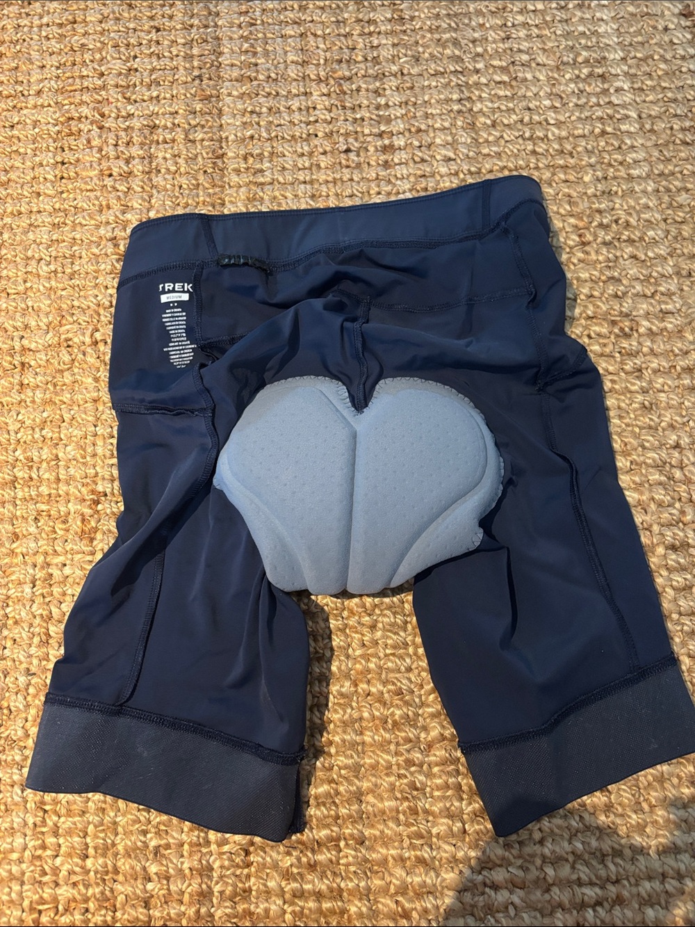Men's Navy Athletic Cycling Shorts with Padded Chamois
